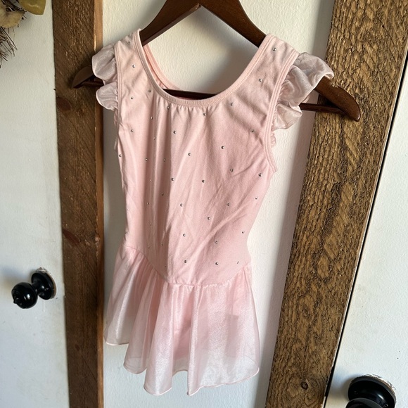 More than Magic Leotard Ballet Dance Tutu Skirted Silver Dots Girls Size M (7/8) - Picture 6 of 16